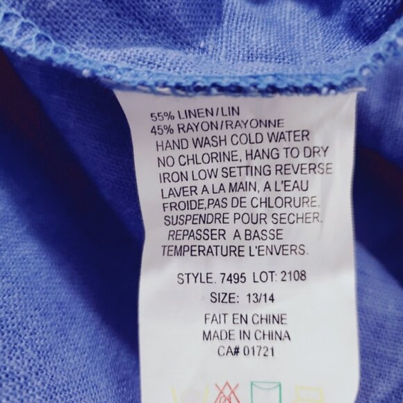 Vintage CALIFORNIA GIRL Maxi Button Down Linen Dress - Picture 11 of 15